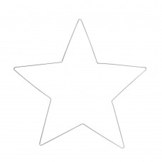 Aro Metálico estrela dourada 20cm  25224_20